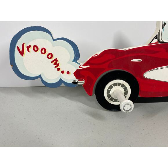 Lady Jayne LTD Little Red Sportscar Wall Coat Rack Hooks - Picture 2 of 9